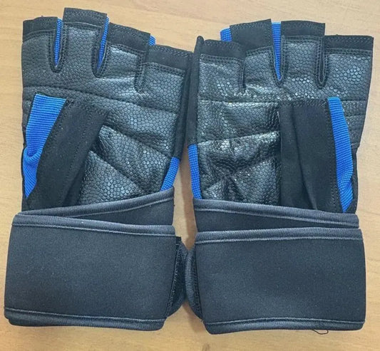 C8 Champion Men’s Fingerless Leather Gloves – Ergonomic Padding, Breathable Mesh, Velcro Strap