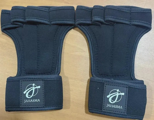 Four-Finger Weightlifting Gloves – Non-Slip Leather, Fingerless, Ergonomic, Velcro Strap