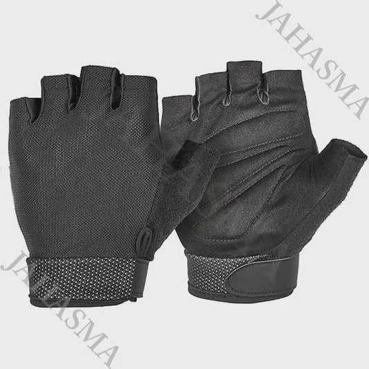 Men’s Weightlifting Gloves – Mesh Ventilation, Ergonomic Padding, Leather Palm, Velcro