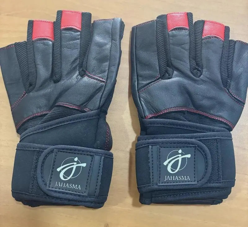 Men’s Training Gloves – Fingerless Leather, Ergonomic Padding, Breathable Mesh, Velcro Strap