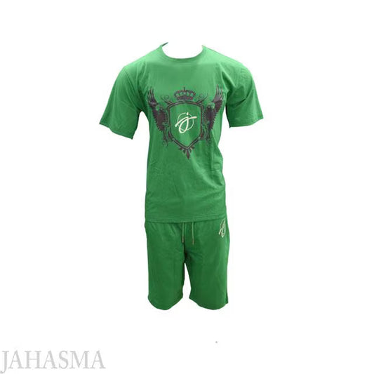 Men Summer Tracksuit Breathable Casual Gym Workout Lounge Athletic 2-Piece Comfortable Outfit Set