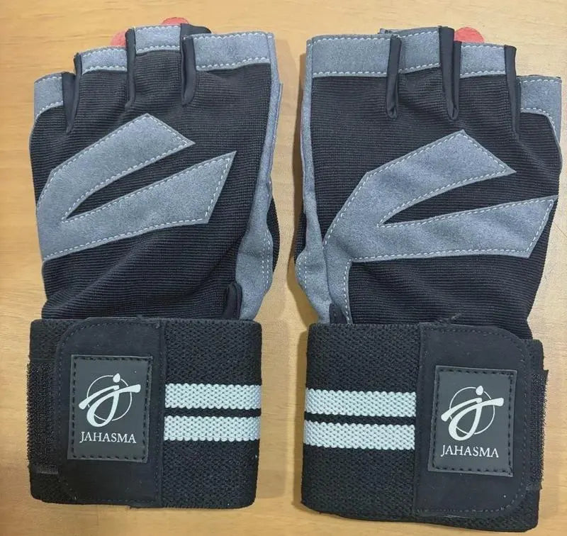 Men’s Leather Training & Driving Gloves – Fingerless, Breathable, Adjustable Wrist Strap
