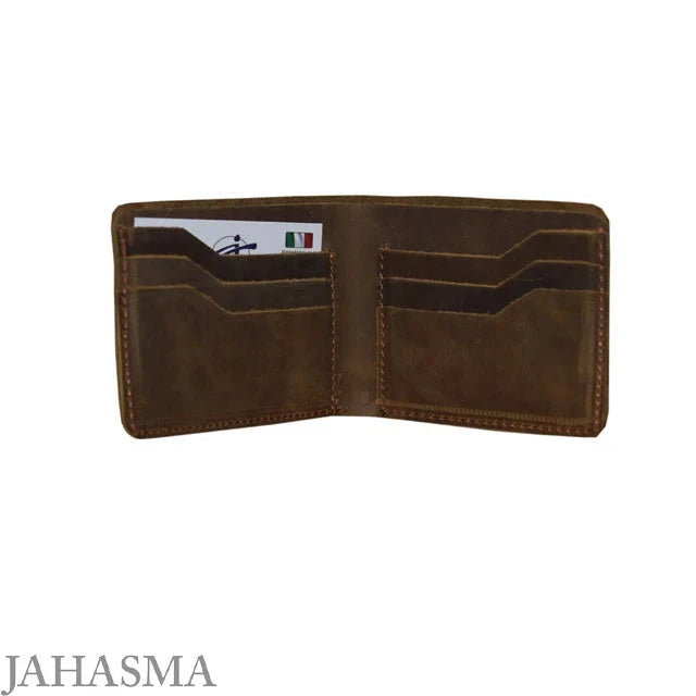 Men’s Leather Wallet – Slim & Smart Design, Rugged Matte Finish, 100% Leather