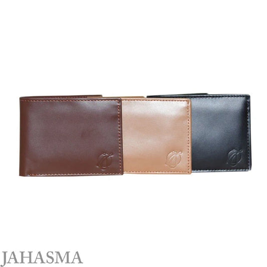 Men’s Shiny Leather Wallet – Fine Design with Flip Pocket & Card Slots