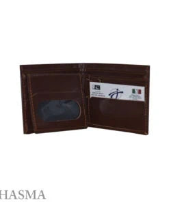 Men’s Shiny Leather Wallet – Fine Design with Flip Pocket & Card Slots