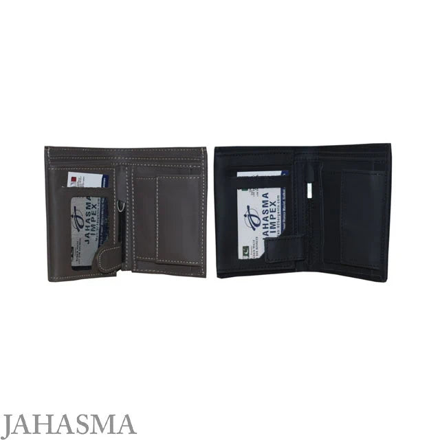 Men’s Leather RFID Wallet – Normal Size, Extra Capacity with Note Sleeve & Zip Pocket, 100% Leather